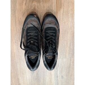 Coach Signature C Sneakers Women's Brown Black Leather Lace Up Shoes‎